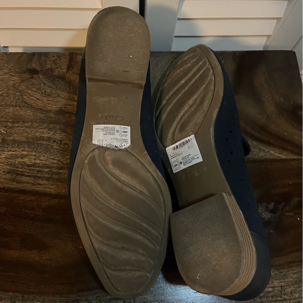 Clarks Blue Casual Flats - Picture 5 of 9